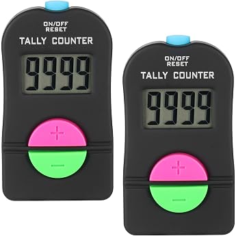 Digital Handz hler  2St cke Elektronischer Manueller Clicker Golf-Sport-Z hler Elektronischer Manueller Clicker  Elektronische Digital Handz hlerm Manuell Clicker Counter mit Trageband 0-9999