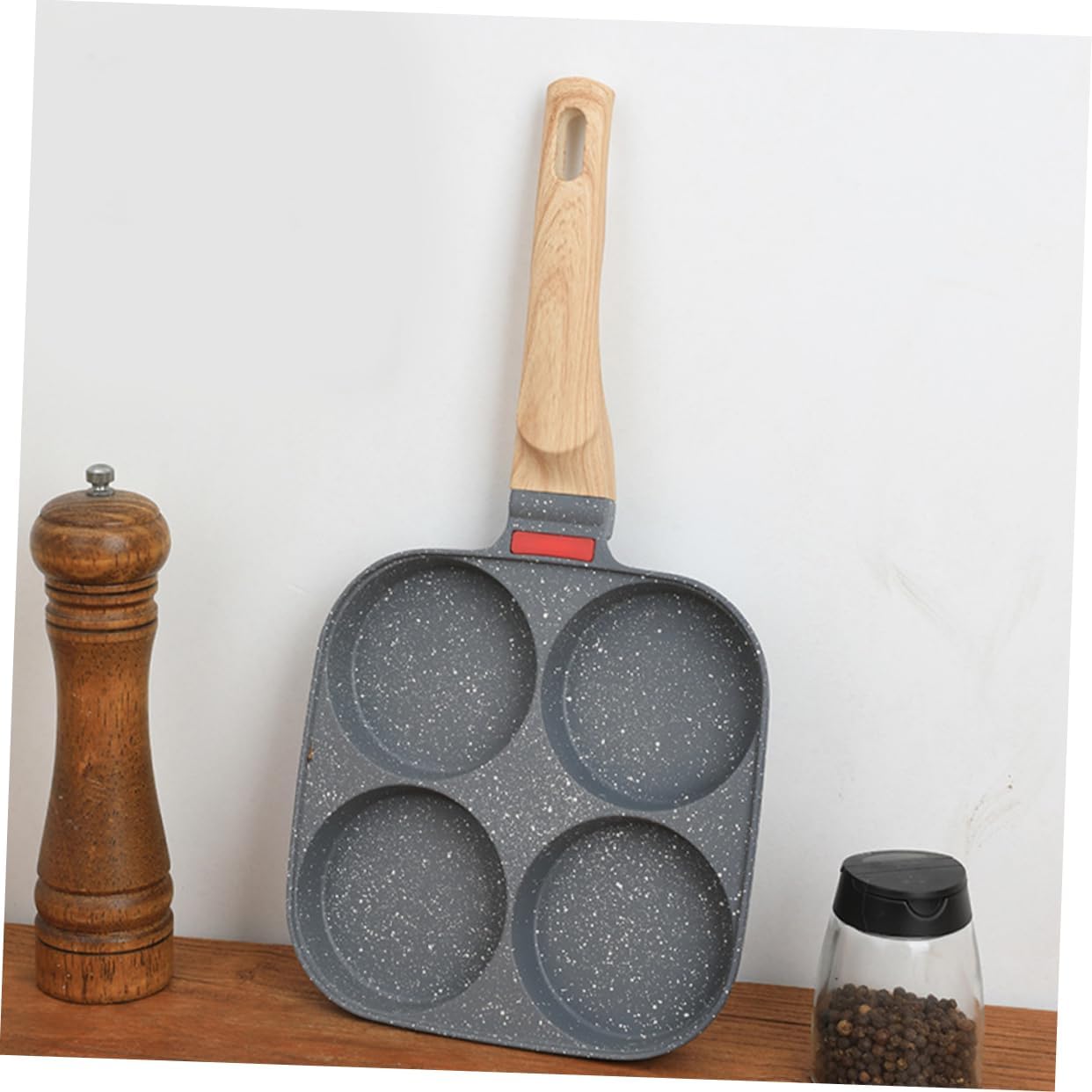 PRETYZOOM Kitchen Egg Fry Pan Lid Nonstick Cooker for Eggs Pancakes Burgers Versatile Breakfast Skillet for Gas Induction Stoves Easy to Clean