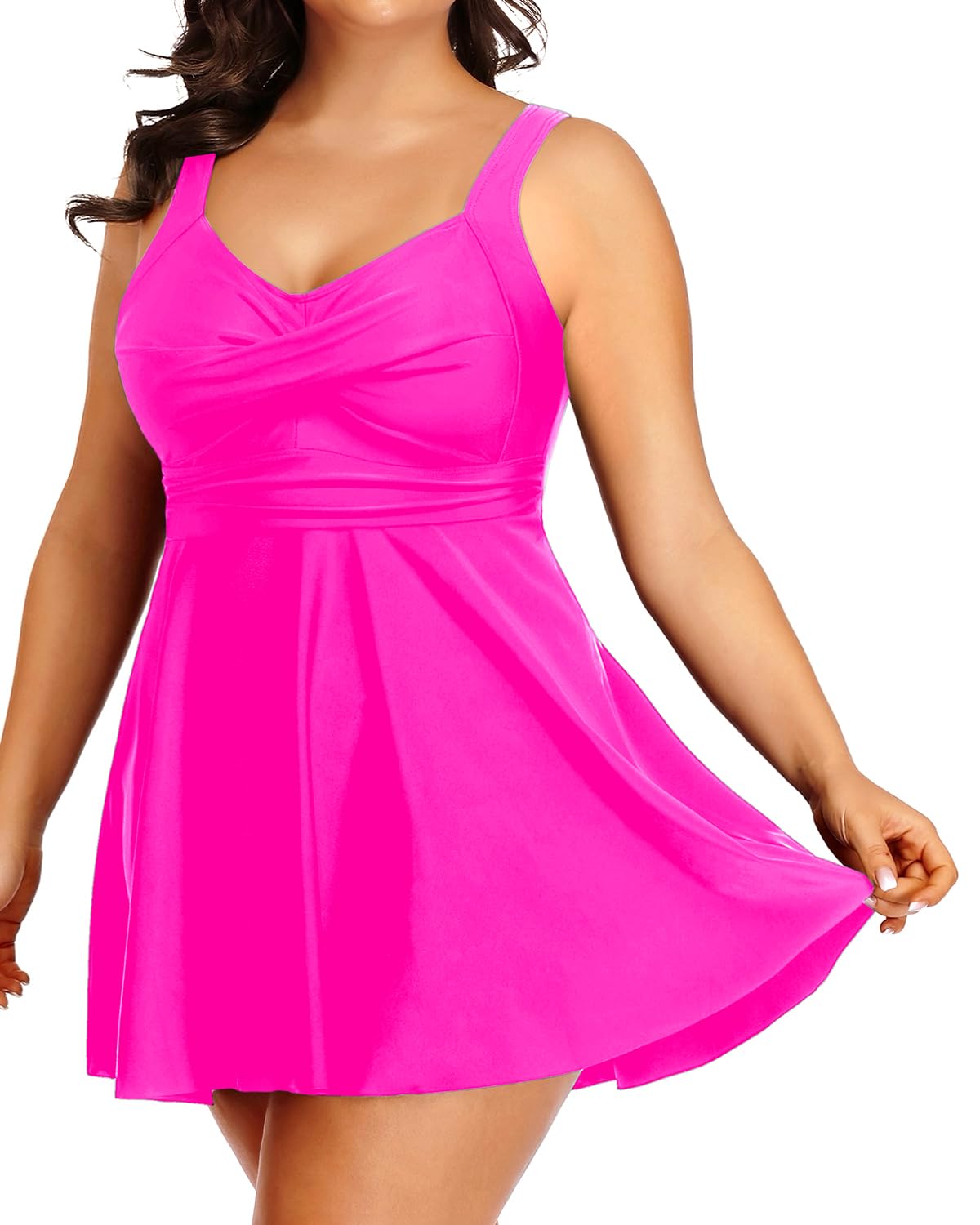 Tempt Me Women's Plus Size Swim Dress - One Piece Swimsuits Tummy Control Bathing Suit Swimwear 2025