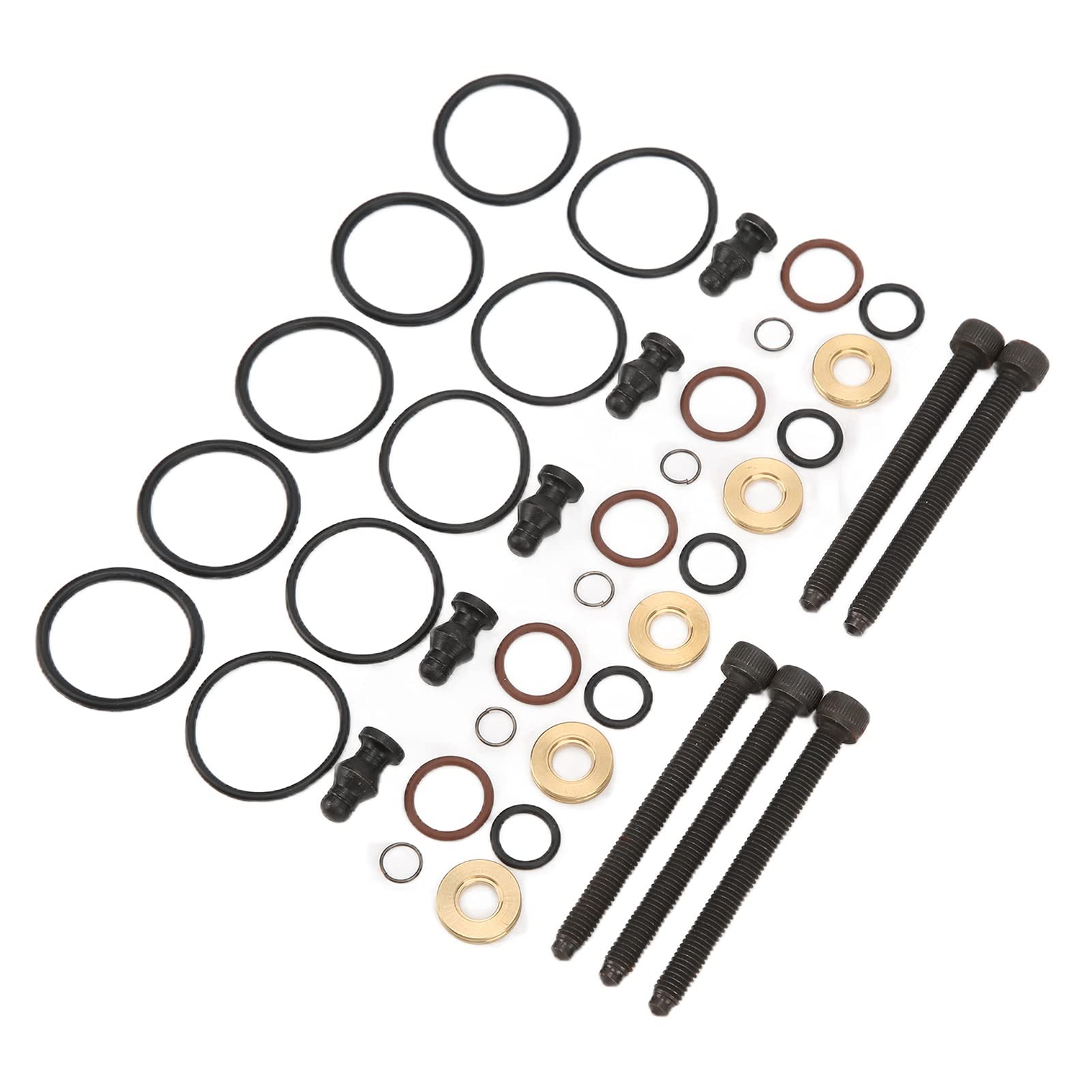 Sellos de Inyector de Kit con 5 Tornillos 038198051B Reemplazo para 2.5TDI R5 128kw 2003 2010, Compatible con 038198051C, 1417010997, 070103385A, Juntas de Inyector de Ajuste