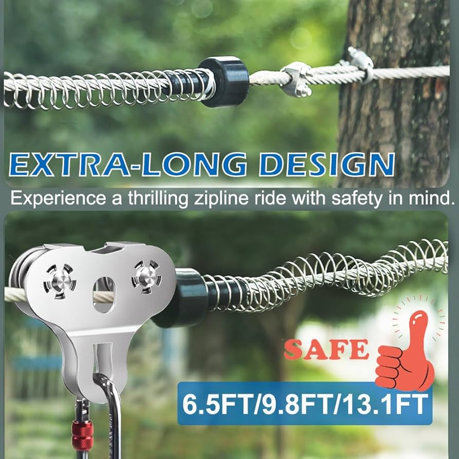 Amazon.com: Fologtoo Zipline Spring Brake, 9.8ft Extra Long