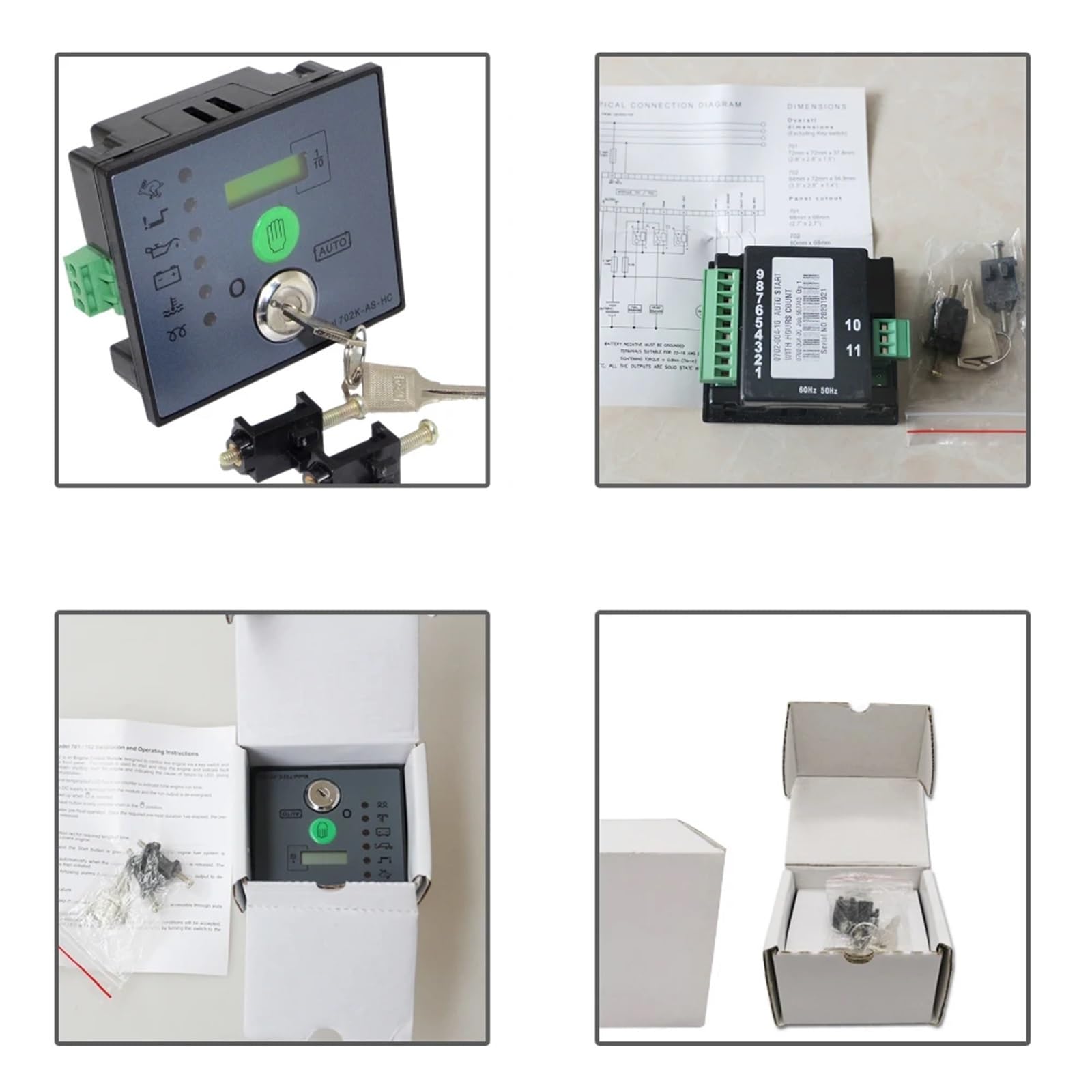 Módulo de Control del Motor DSE702AS for arrancar y Detener el Motor Controlador del generador de Arranque automático DSE702 AS
