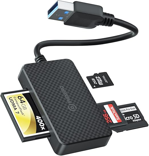 PHIXERO Speicherkarten Lesegerät SD Karten Leser 4in1SD/CF/MS/Micro SD Karte Adapter mit 5 PHIXERO Speicherkarten Lesegerät SD Karten Leser 4in1SD/CF/MS/Micro SD Karte Adapter mit 5