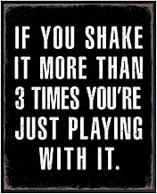 Bathroom Wall Decor funny Sayings - Rustic Black Bathroom Decor, Cute Sarcastic Gifts for Him - funny Quotes Wall Decor for Men - masculine Wall Art Print - Restroom Sign - small Bath Posters for Men