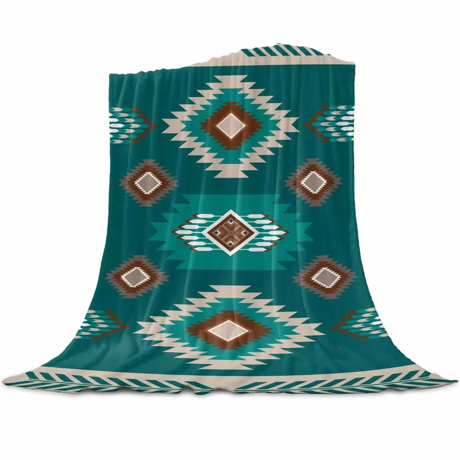 KiddiBubzi Geometry Graphics Throws Blankets For Sofa Bed Winter Soft Plush Warm Throw Blanket(Color 8,100X150CM)
