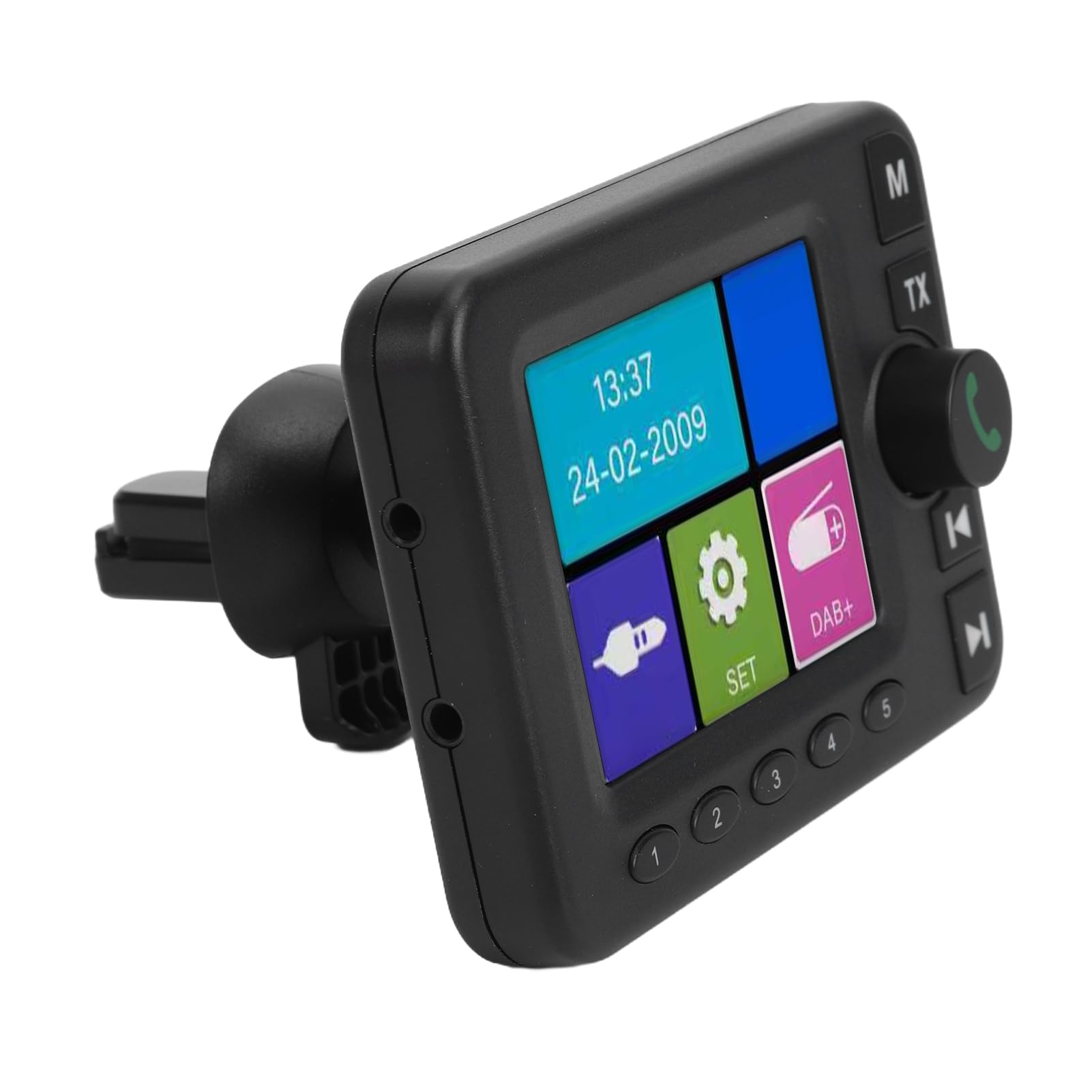 Denash Adaptateur Radio Numérique Dab dans la Voiture, Transmetteur FM Bluetooth 5.0 avec écran TFT 2,8 Pouces pour Un Son Cristallin et des Mises à Jour en Temps Réel