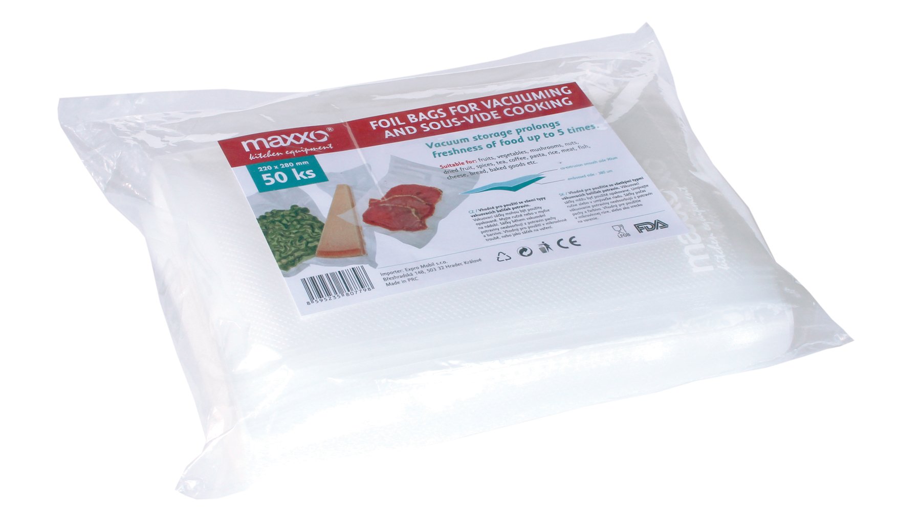 Sacchetti Sottovuoto 25x35cm - 50 Pezzi - Per Macchine Sottovuoto A Barra - Senza BPA E Resistenti - Made In Germany - Foto 7