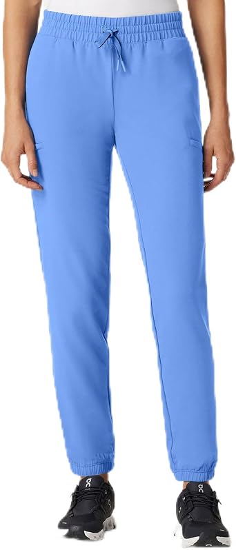 JAANUU Jace Womens 7-Pocket Skinny Scrub Jogger UltraLAST Fabric, 4-Way Stretch, Moisture-Wicking, Wrinkle Resistant