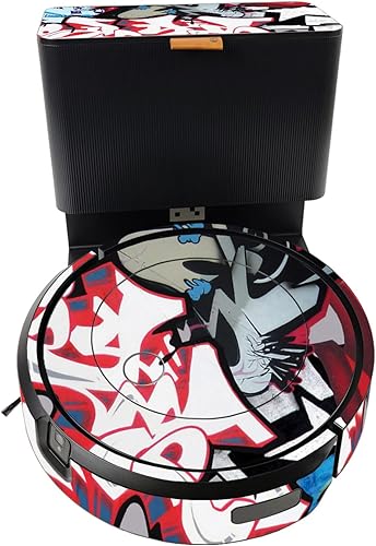 MightySkins Skin compatible con iRobot Roomba j7+ - Graffiti Mash Up  Funda protectora de vinilo duradera y única  Fácil de aplicar, quitar y