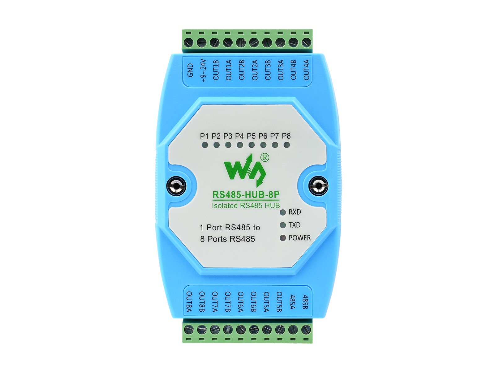 Hub 485 A 8 Uscite Isolato 2500V – Convertitore RS485 1 Ingresso 8 Uscite Per Ingegneria Esterna Con Protezione Circuito