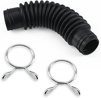 Hufopik 1 Pcs Washer Drain Hose Assembly AEM73213001 - Thicker Tub-to-Pump Connector with Stainless Steel Hose Clamps - Compatible with LG Washing Machines