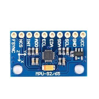 MPU9250 9-Axis 16-Bit Sensor Module with Gyroscope, Accelerometer, Magnetometer for Attitude Detection, IIC/SPI Interface