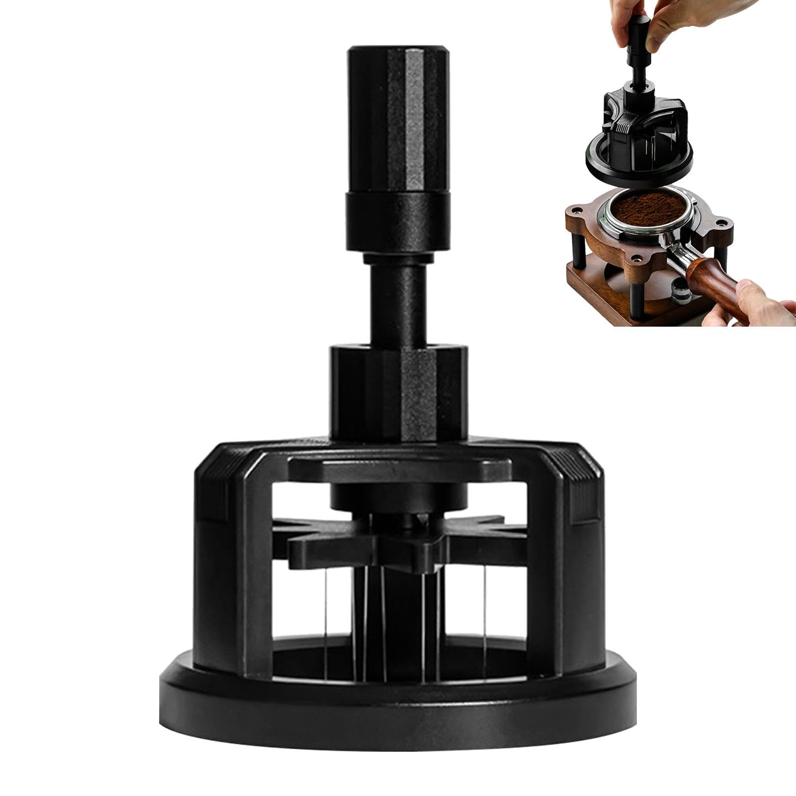 Ago Per Polvere Di Caffè In Acciaio Inox - Magnetico, Rimovibile, Per Distribuzione Uniforme, Nero - Foto 2