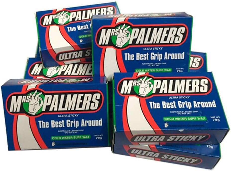 10 Bars Mrs Palmers Surf Wax Cold 59F and Below 10 Bars in