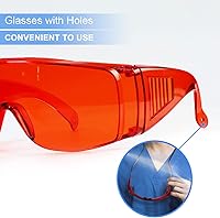 Vista 5 de EZGO Gafas de seguridad para laboratorio dental, gafas antivaho para protección de ojos, gafas de seguridad para blanquear los dientes, luz de curado