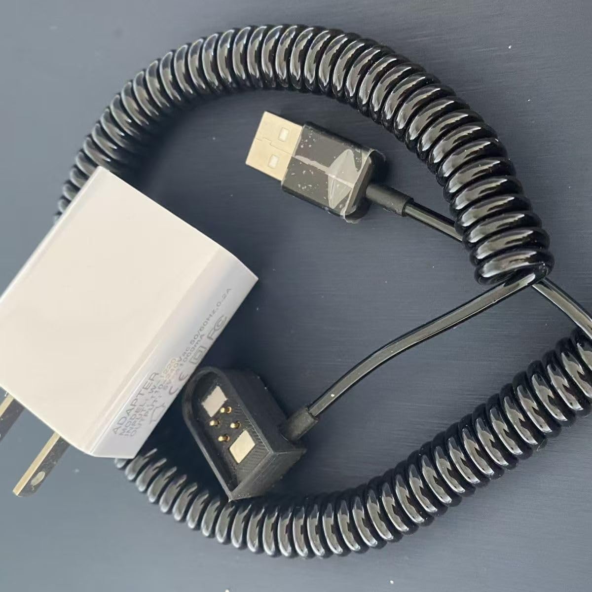 Magnetic Charging Cable for Minelab Equinox 600/800 Metal Detectors, with Spring-Loaded Winding Design, Convenient Storage