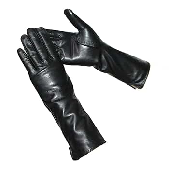 ZouoYYii Leather Gloves Women's Mid-Length Thickened Winter