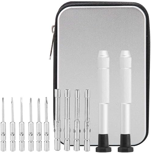 Miniatura 6 de Juego de destornilladores de precisión de 12 piezas, acero al cromo vanadio, puntas magnéticas, agarre antideslizante, bolsa de almacenamiento