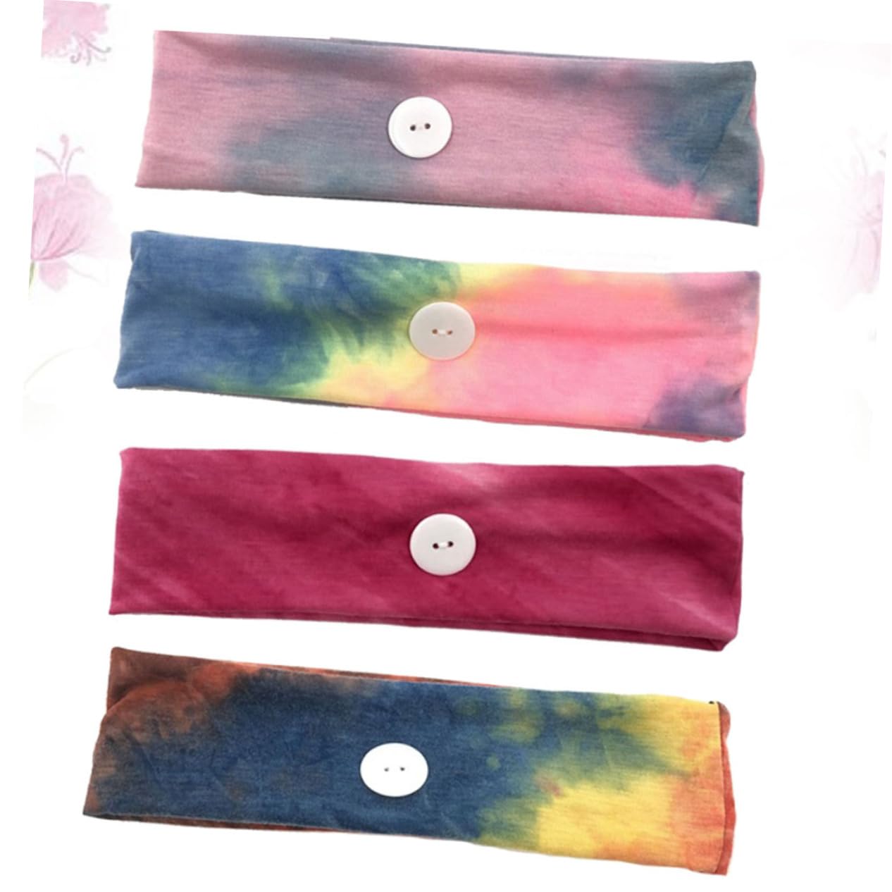 FOMIYES 3 Set Di Fasce Strette Per Donna Fasce Sportive Polsini Morbidi E Traspiranti Fasce Per Con Bottoni Grigio Rosato Rosso 4 Pezzi*3