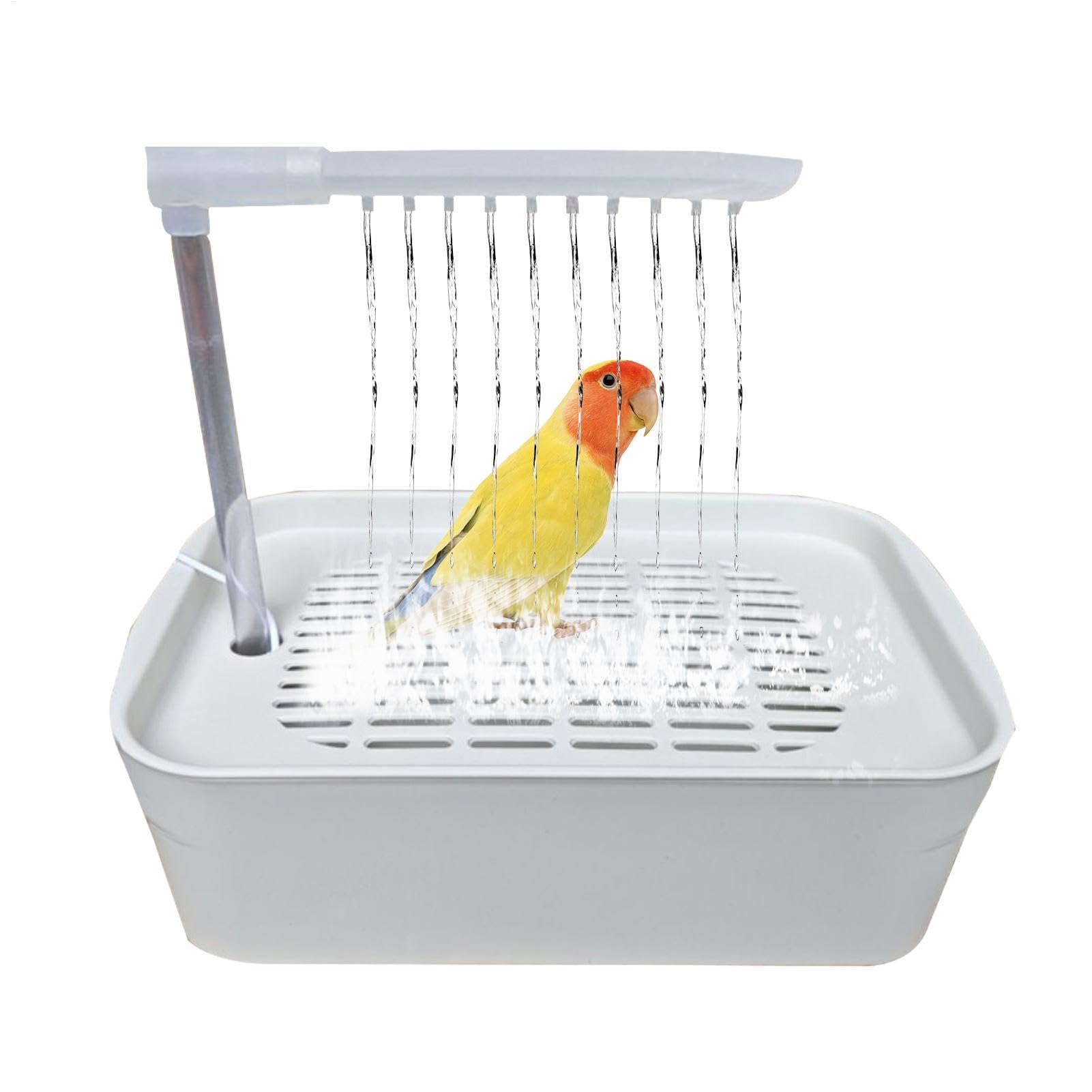 Parrot Bath, Parrot Bath Parrot Automatyczna wanna | Fontanna do kąpieli z zasilaniem USB, akcesoria w klatce dla zwierząt domowych