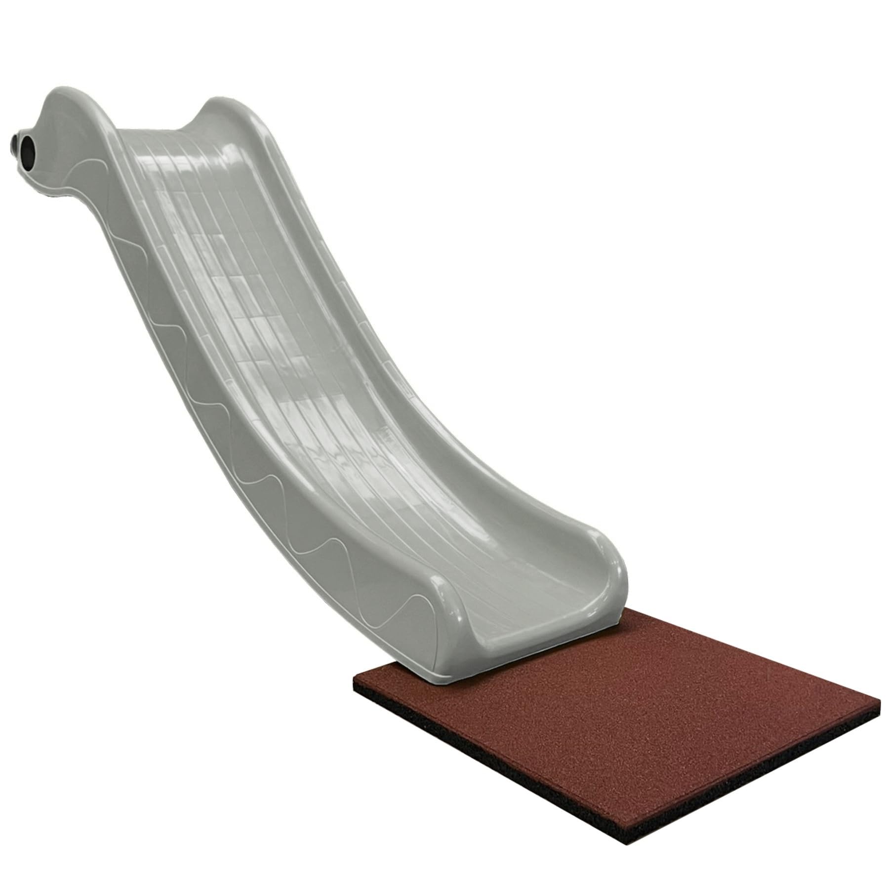 Kinderrutsche 143 cm für Spielturm & Klettergerüst, Podesthöhe 75 cm, Outdoor Zubehör, hellgrau