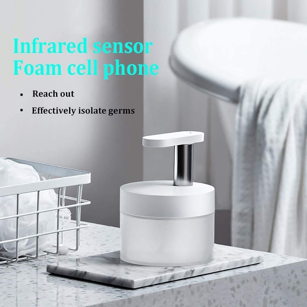 Distributore di Sapone schiumogeno Automatico Senza ticino - Cucina Premium e Bagno Distributore di Sapone 400 ml - Touch Modern Electric Electric Hands Distributore di Sapone Libero con sensore