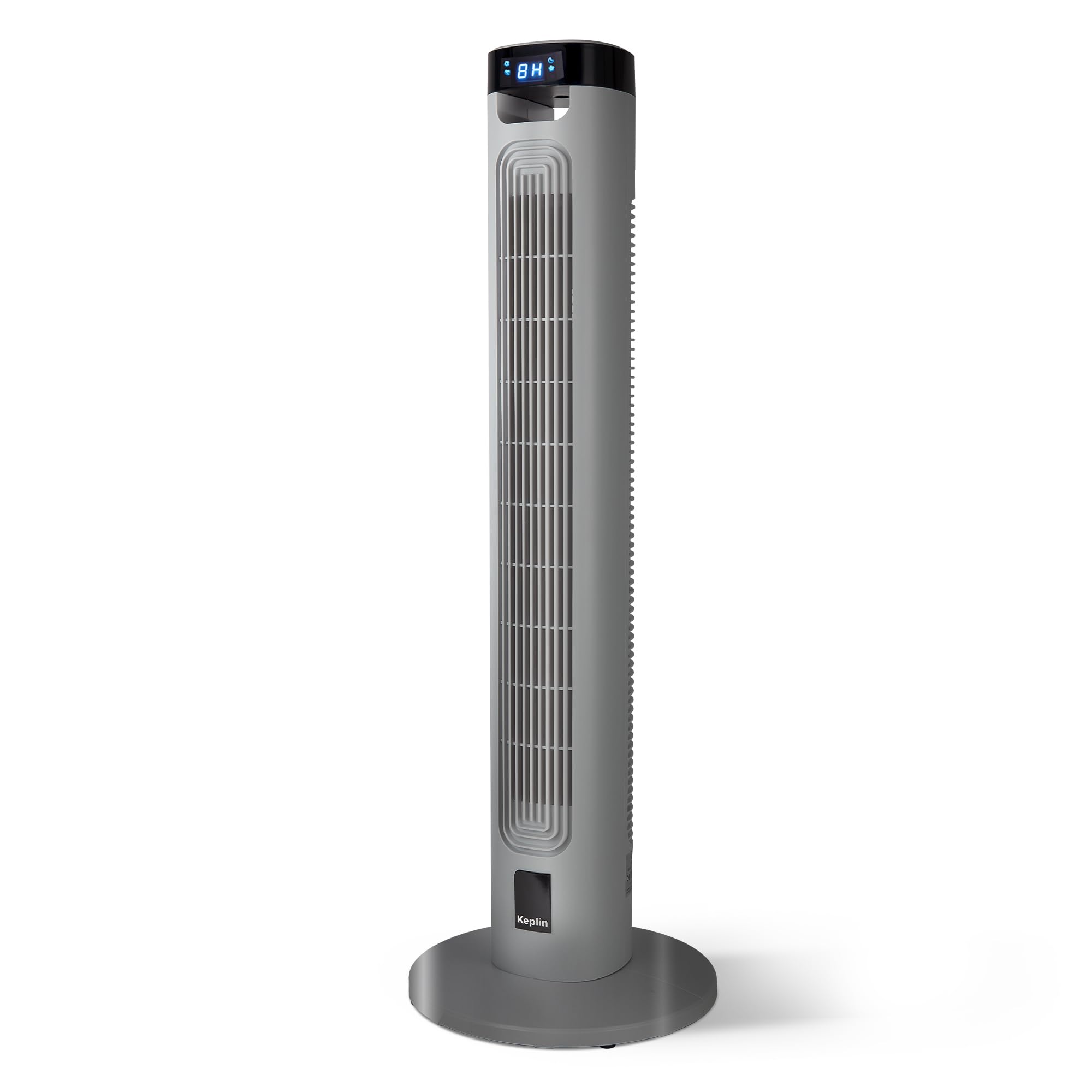 KEPLIN Cooling 36-inch Tall Tower Fan with Remote Control | 3 Speed Settings & 3 Mode Settings | LED Display & Touch Panel Controls | Quiet & Powerful Modern Design Oscillating Standing Fan (Silver)