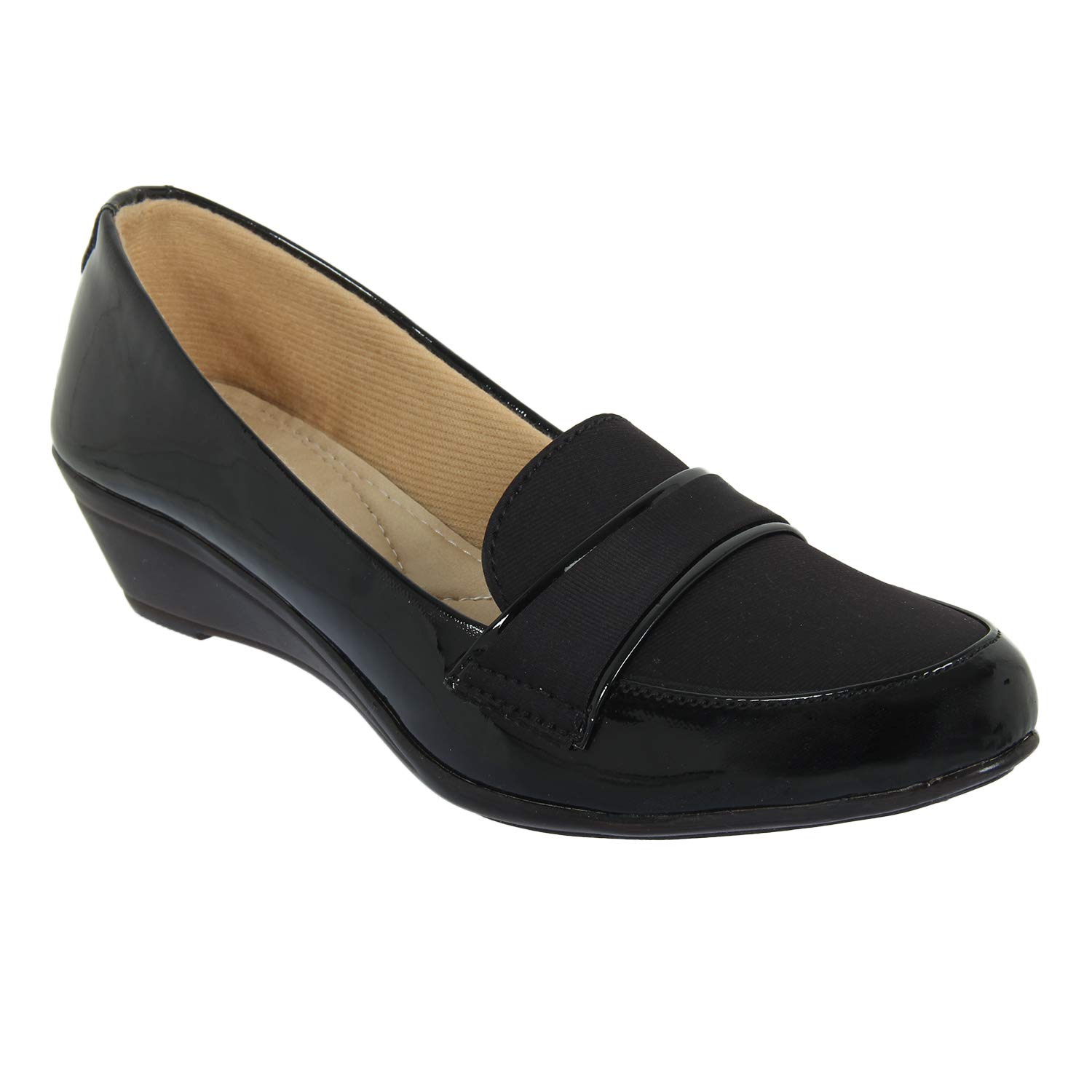 XE Looks Women's Black Loafers | Sleek Closed-Toe Bellies | Comfortable Slip-On Shoes for Women & Girls 2