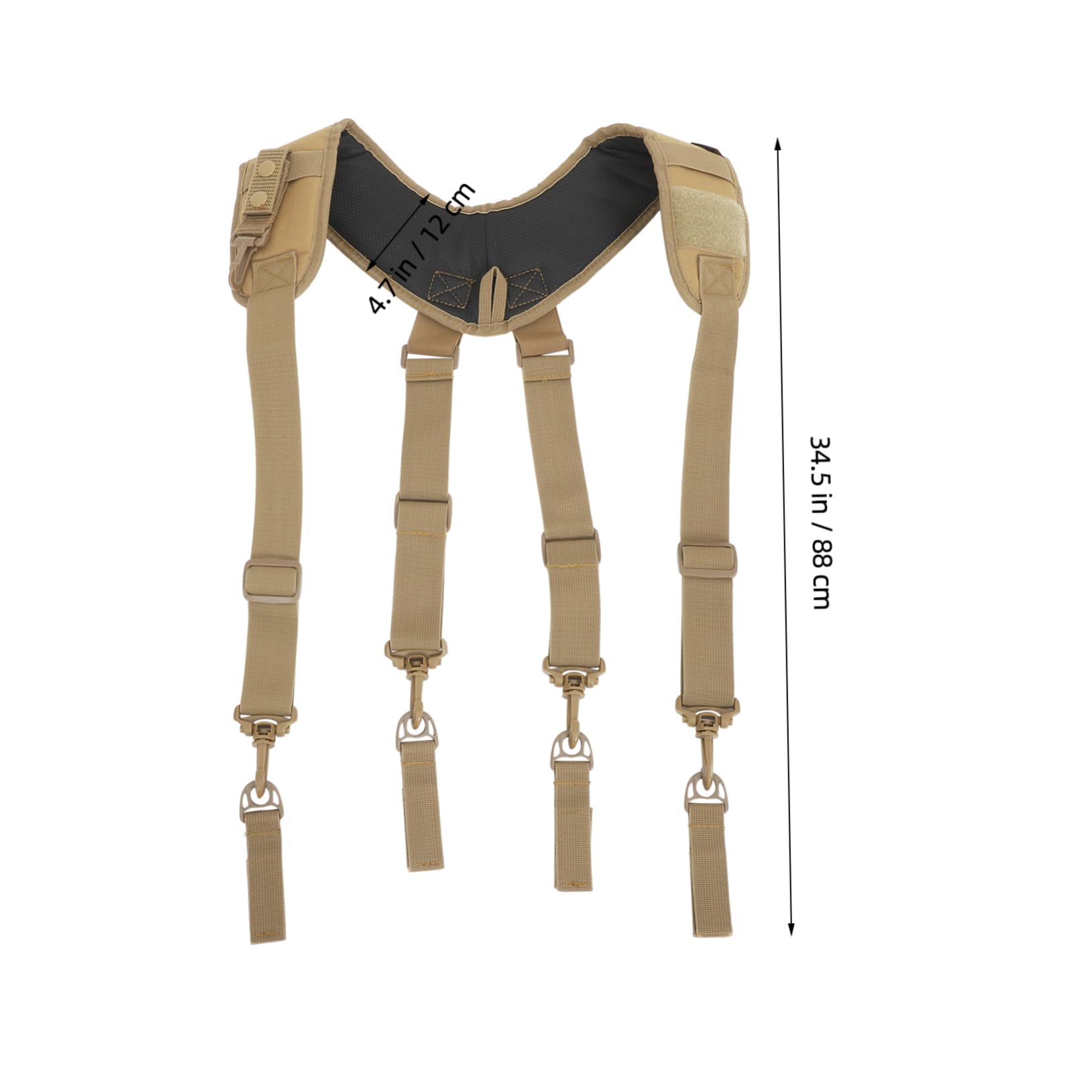 Multifunktionale Hosenträger für Werkzeuggürtel Gepolsterter Arbeitshosenträger für Elektriker und Bauarbeiter Verstellbar Robustes Nylon Ergonomisches Design