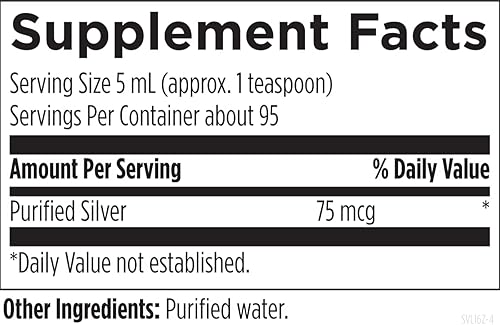 Miniatura 3 de Designs for Health Liquid Silver - Silvercillin Pure Silver con agua purificada 15 ppm Forma no tóxica de plata - GI sin OMG  Suplemento de apoyo