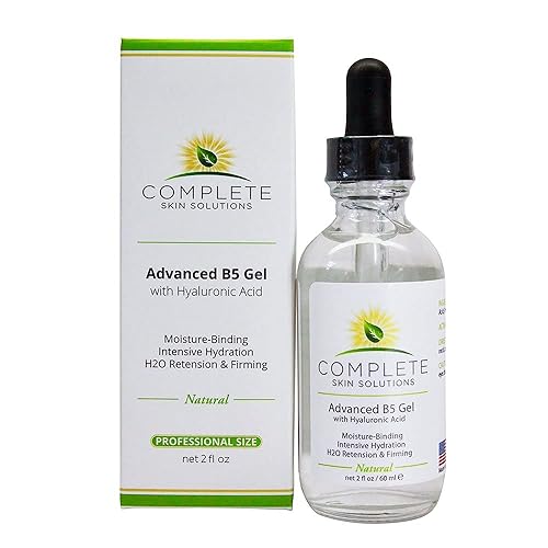 Gel hidratante avanzado B5 con ácido hialurónico suero facial hidratante e hidratante de 2 onzas para el rejuvenecimiento de la piel fórmula natural