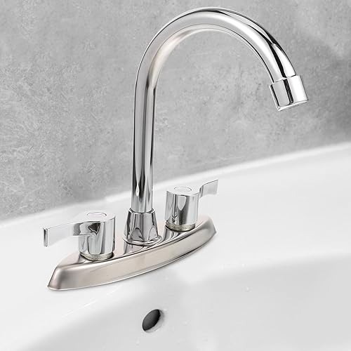 Miniatura 6 de Grifos de RV Grifo de agua de cocina para fregadero de cocina Grifo de bañera de lavandería Grifos de cocina para fregadero 3 agujeros caliente