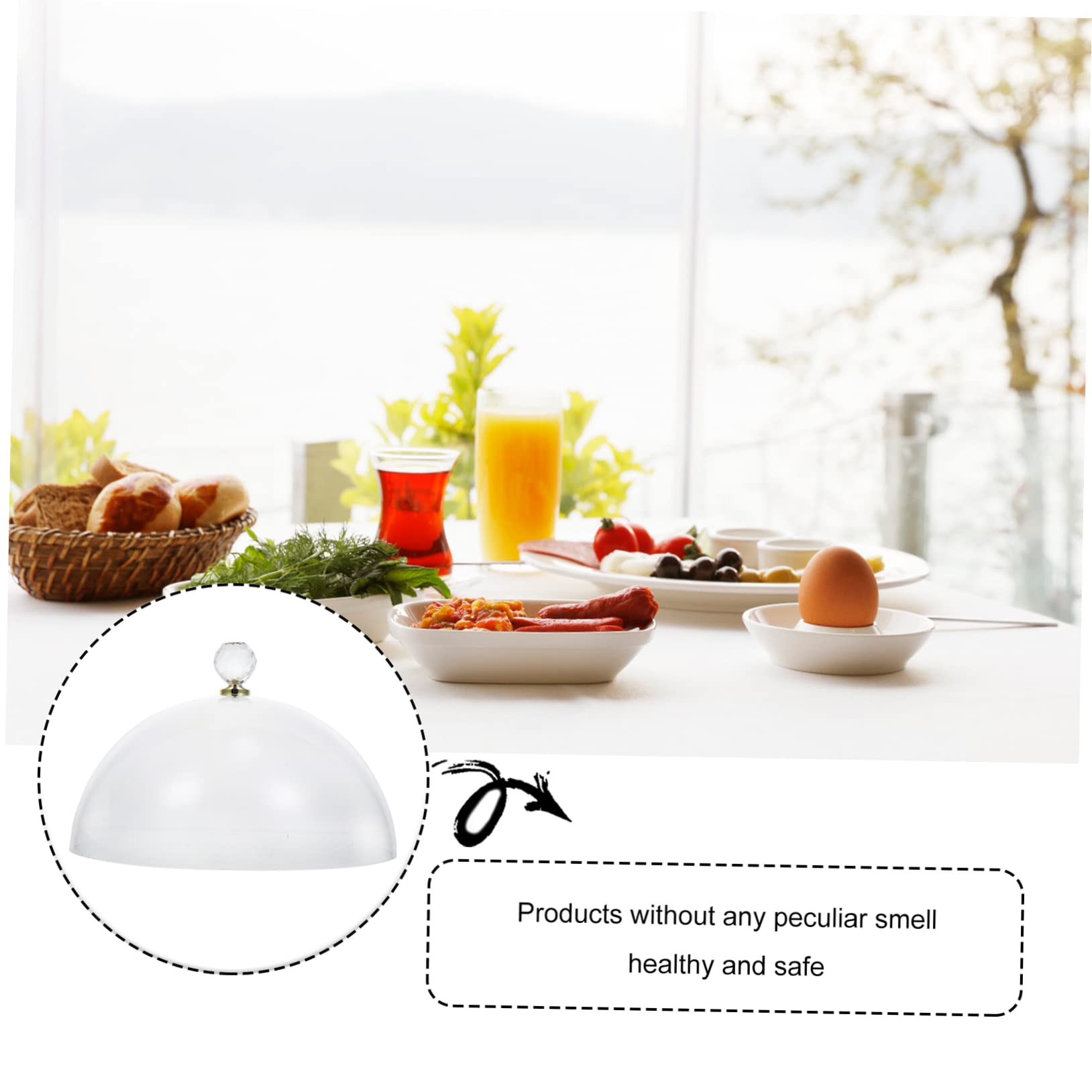 DOITOOL 2piezas Cubierta Protectora De Alimentos Transparente para Tartas y Postres Accesorio De Cocina Práctico para Fiestas y Picnics
