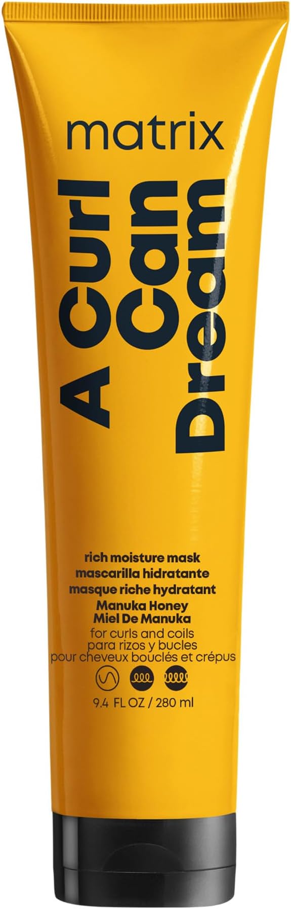 A Curl Can Dream Rich Mask, Hydrating & Deep Conditioning Leave-In Mask, Curly & Coily Hair, Sulfate & Paraben-Free, Preserves Curl Pattern