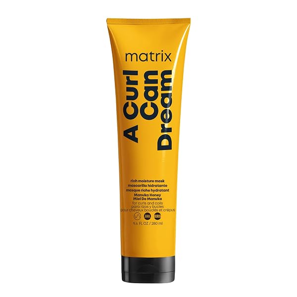 Matrix A Curl Can Dream Rich Mask, Hydrating & Deep Conditioning Leave-In Mask, Curly & Coily Hair, Sulfate & Paraben-Fr