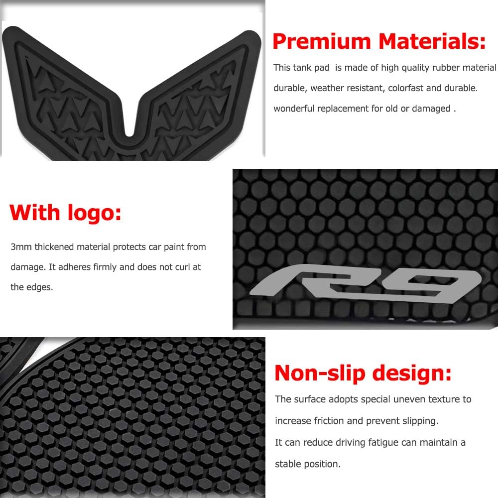 Accesorios de motocicleta Protector lateral antideslizante impermeable para tanque Adhesivo de goma 3CM para YZF-R9 YZF R9 yzfr9 2025