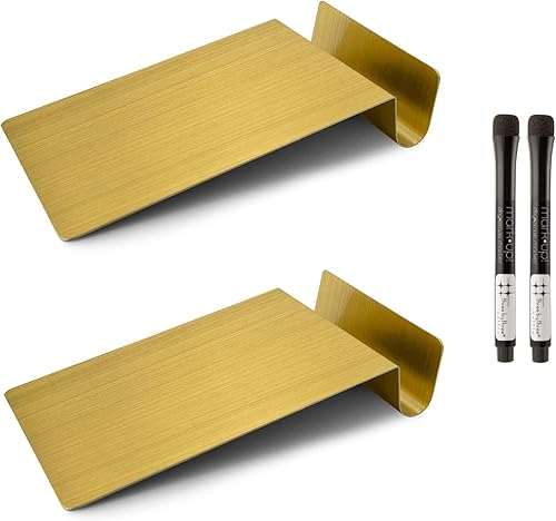 Three by Three Seattle - Pizarra de borrado en seco de 5.5 x 9 pulgadas con marcador para notas, listas y más en oficina, hogar, aula y espacios de