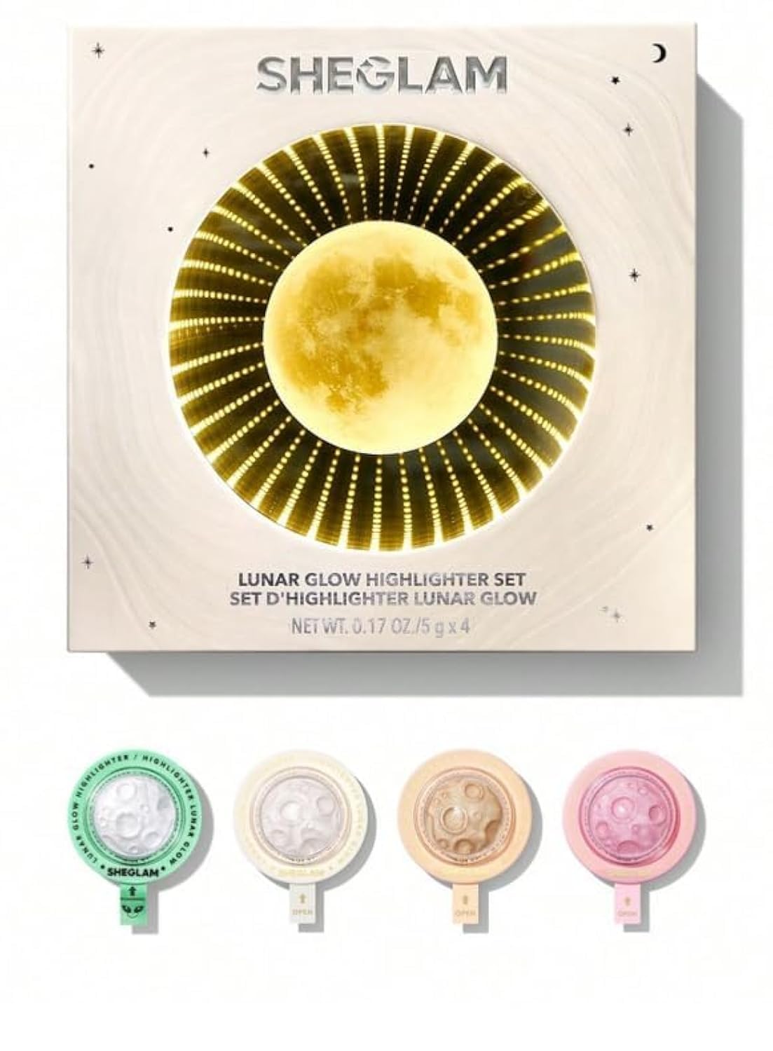 SHE GLAM Lunar Glow Highlighter Set,20 g