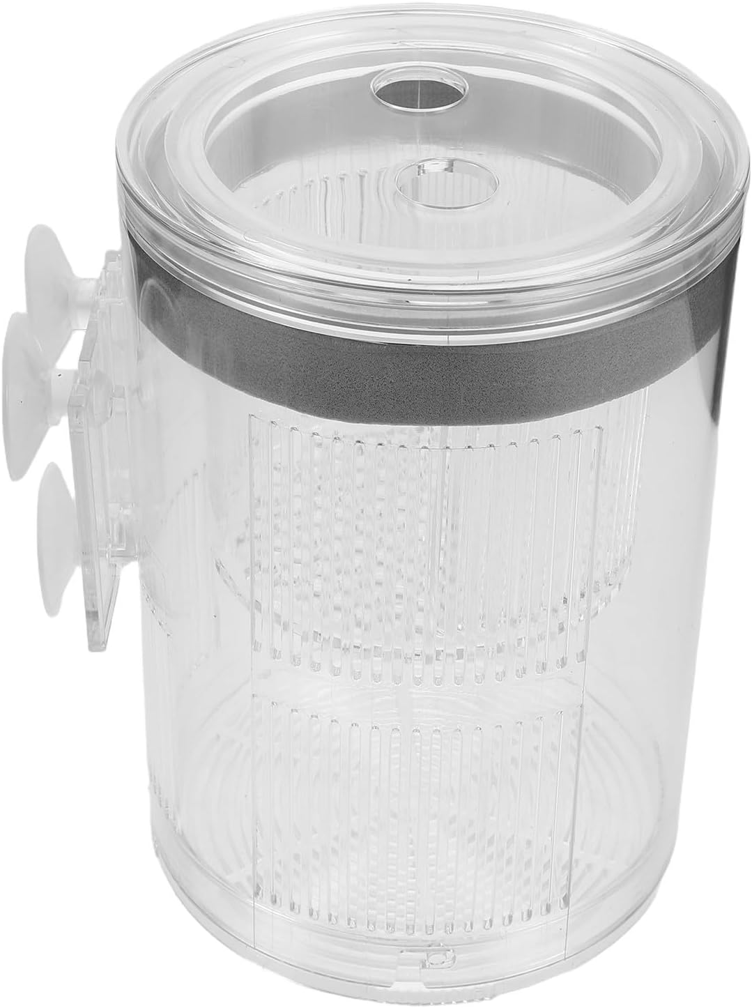 SHOWERORO Acrylic Fish Breeding Box Floating Isolation Hatchery Incubator Featuring Water Circulation System and 4mm Escape Hole for Home Breeding in Fish Tanks