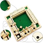 Jeu de table en bois traditionnel jeu de table, Family Classics Version Table Jeux Classroom Party 10 Nombres 4 Sidedgame Adultes Intérieur