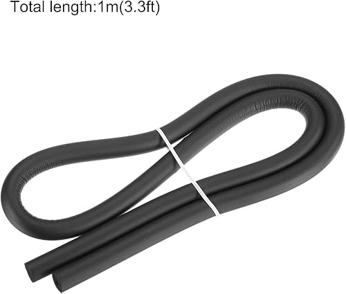 Vista 2 de uxcell Tubo de espuma para soporte de agarre de mango, aislamiento de tubería para revestimiento exterior de tubería, 0.118 in de diámetro