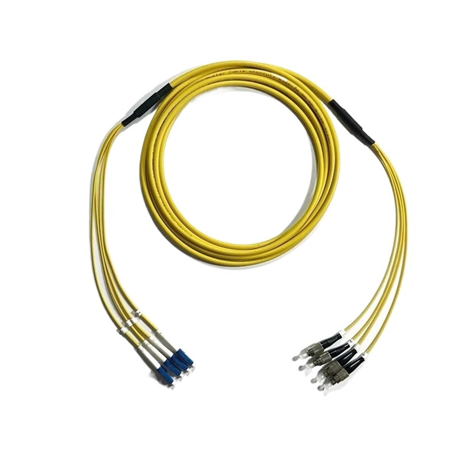 Câble de brassage fibre optique monomode LC-LC 4 cœurs 150-300 m, 200-250 m, SC FC ST E2000 SM, faisceau 4C(200m SC-SC)