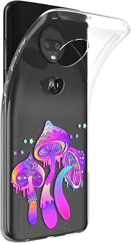 Miniatura 2 de Mertak Funda para teléfono compatible con Motorola Edge + Moto G9 G8 Plus G7 Play Power Z4 de silicona ligera arte mágico, cubierta protectora para