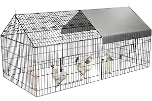 PawGiant Chicken Coop for Yard with Cover