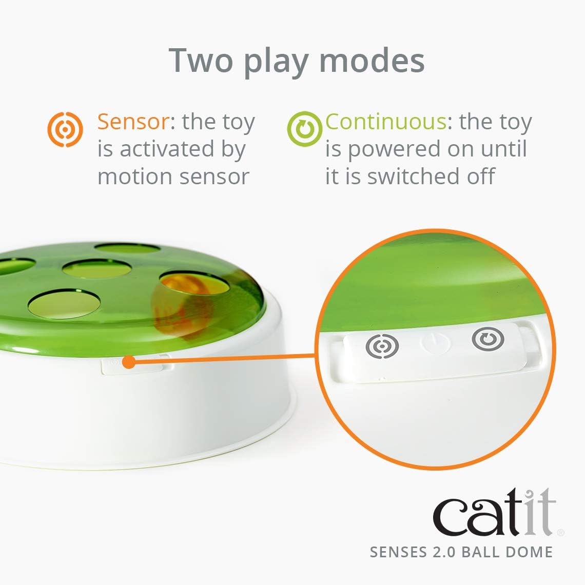 catit TBD 2.0 Electronic Ball Dome Toy