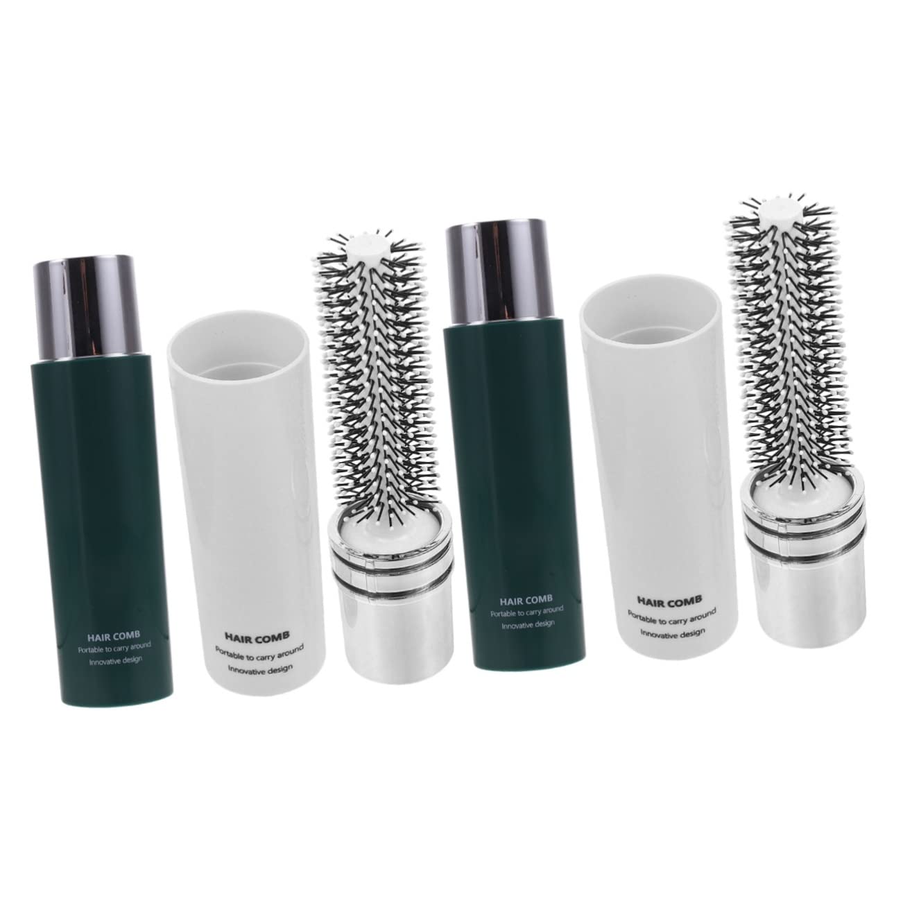 minkissy 4piezas Cepillo De Viaje Para Secado y Moldeado De Cabello Rizado Cepillo Desenredante Portátil Para Hogar y Salón Adecuado Para Tipo De Cabello