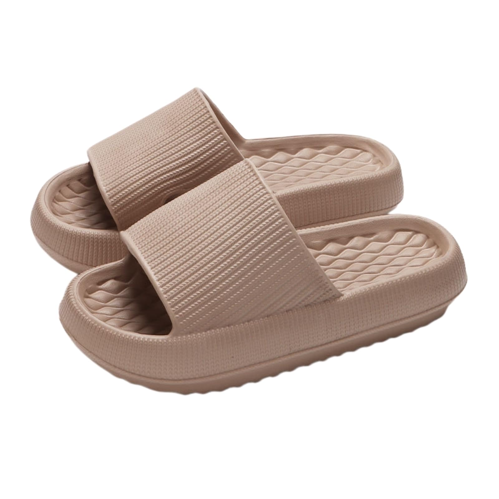 Chaussons EVA été femmes finis les pieds fatigués avec ces pantoufles de bain kaki
