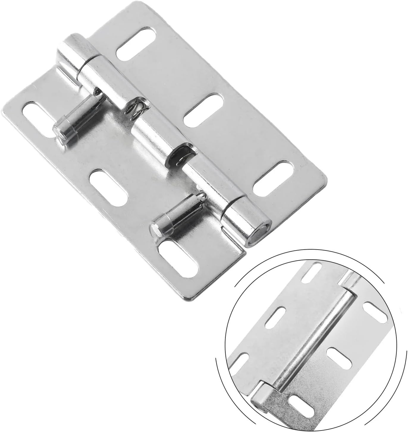 Steel Removable Adjustable Spring Latch Door Limit Hinge Window Cabinets Hardware 1Pcs(B)