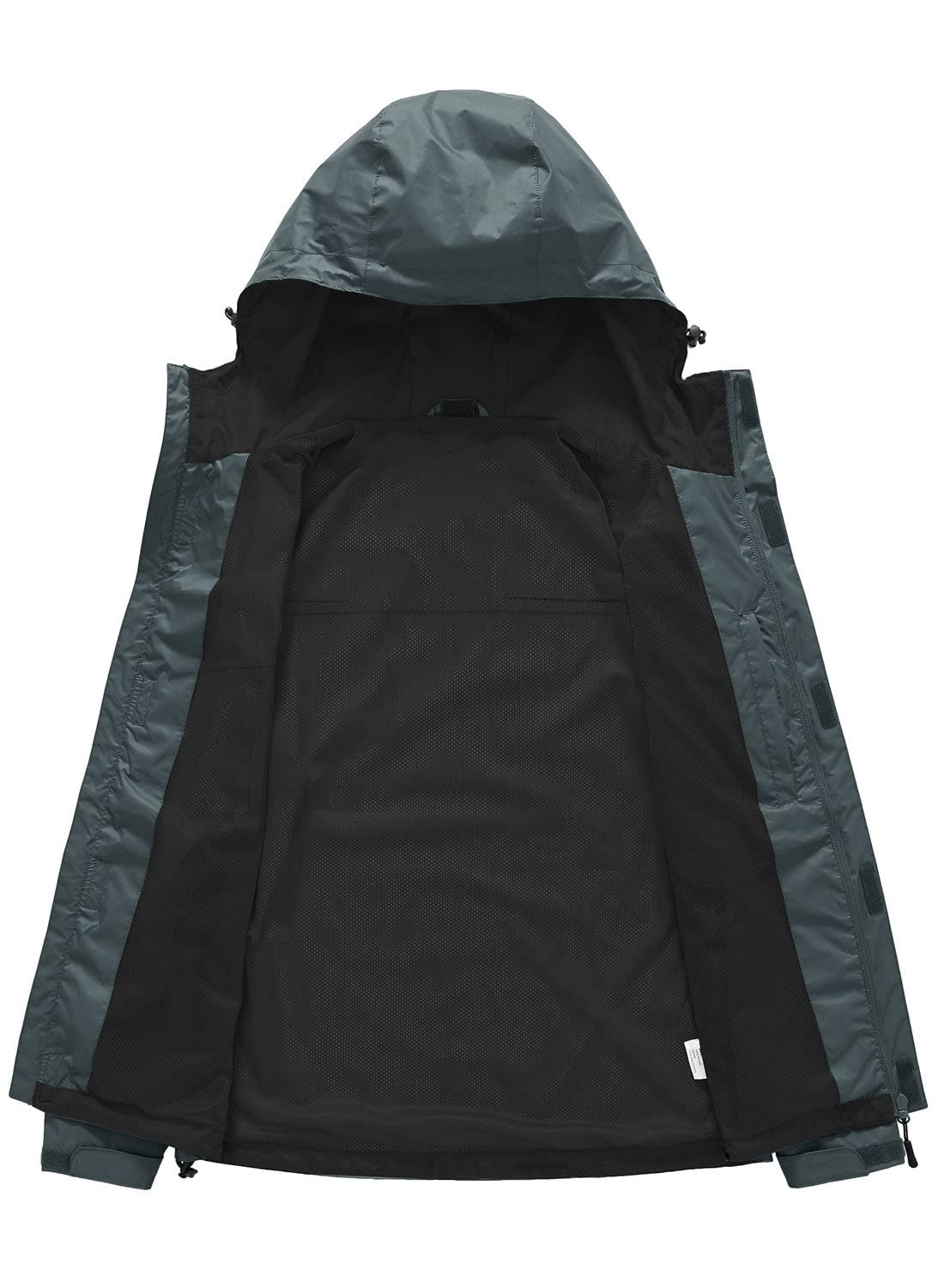 YSENTO Chubasquero para mujer, impermeable, transpirable, chaqueta ligera de entretiempo con capucha