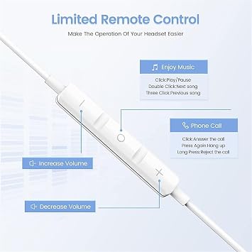 iPhone Headphone with Cable,MFi Certified,In-Ear Headphones with Volume Control and Microphone,HiFi-Audio Stereo Noise Isolating Earbuds Compatible with iPhone 14/13/12/Mini/SE/11/XS Max/X/XR/8/7